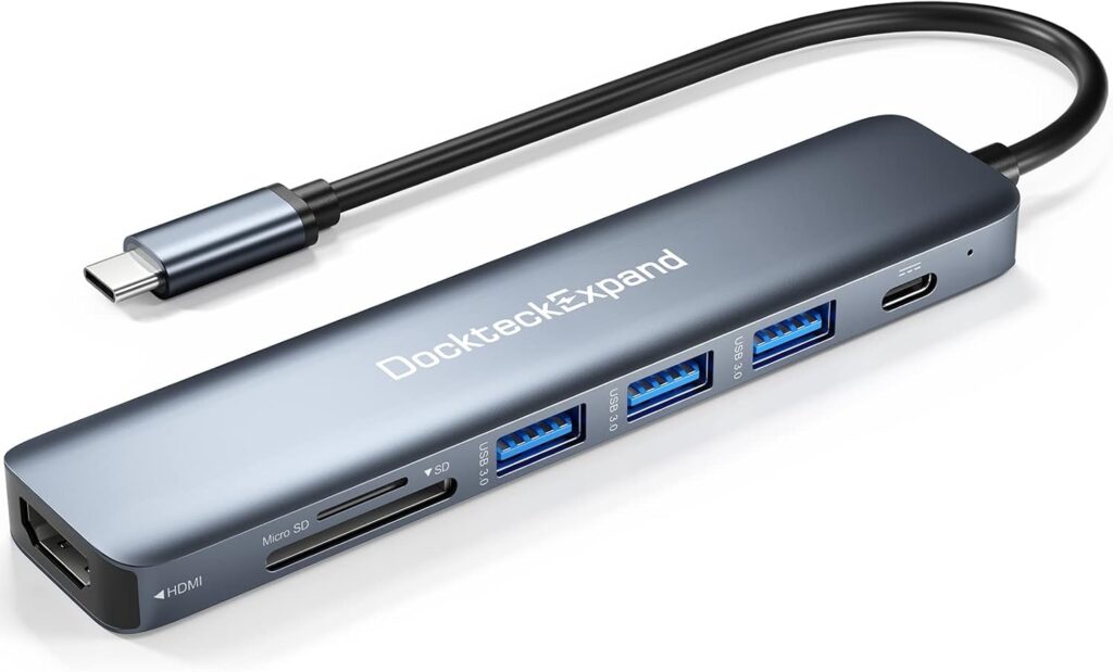 USB C Hub, DockteckExpand 7 in 1 USB-C; best USB-C Hubs in 2026.