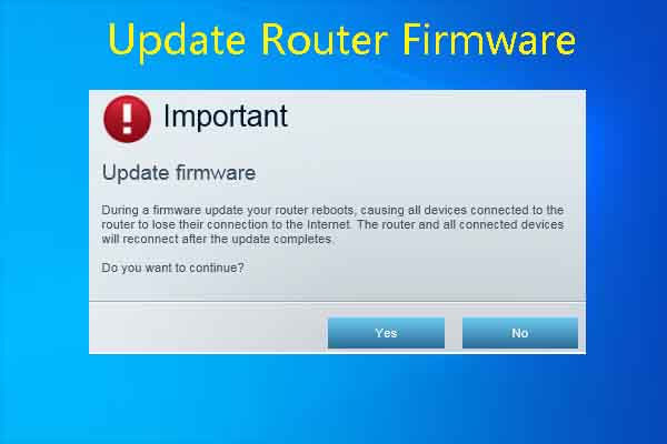 updating router firmware to