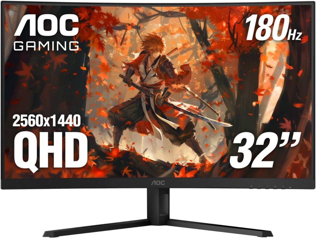 AOC CU34G2X 34 inch ultra-wide curved monitor for gaming and multitasking productivity; Best External Monitors for Laptops