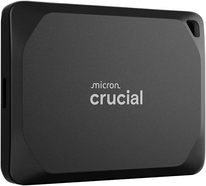 rucial X10 Pro External SSD with high-speed NVMe performance, lightweight design, and reliable portable storage for professionals