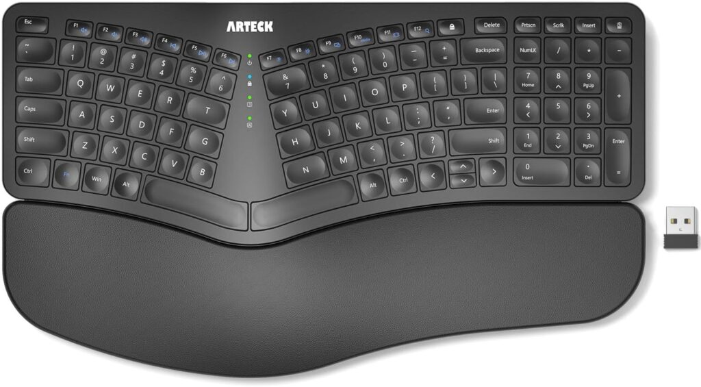 Ergonomic keyboard designed for comfort and productivity as part of best computer accessories 2026