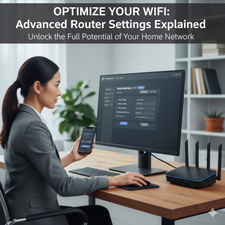 Step-by-step guide showing how to configure router for faster WiFi and secure home network