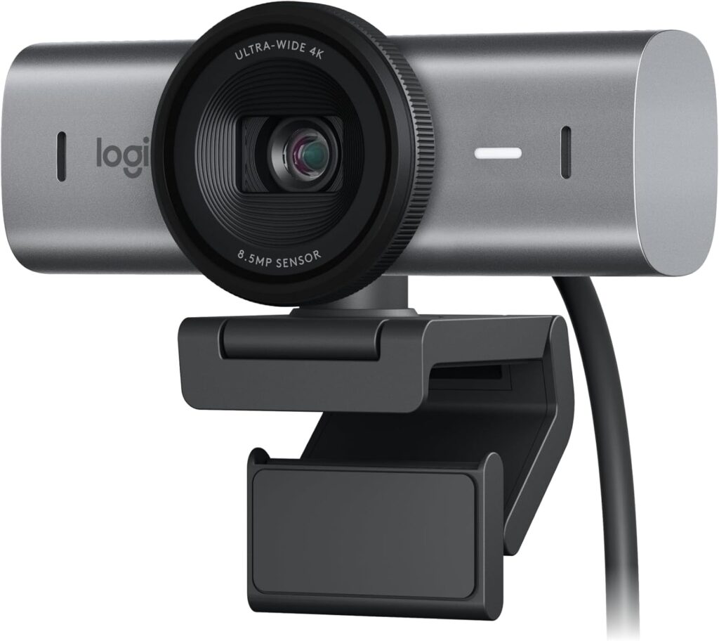 Logitech Brio Ultra HD 4K webcam for streaming video conferencing and content creation with HDR