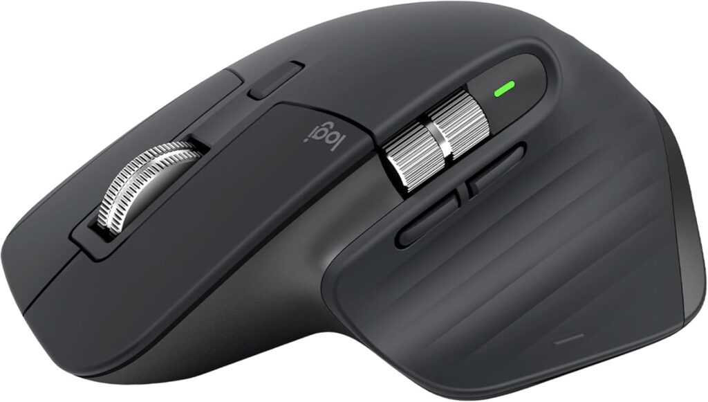 Logitech MX Master 3S wireless mouse ergonomic design for productivity and multitasking