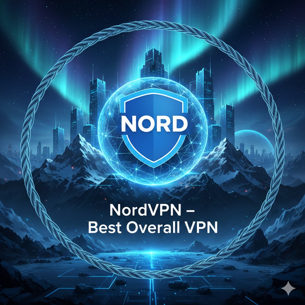 NordVPN dashboard showing server locations and security features for students and professionals
