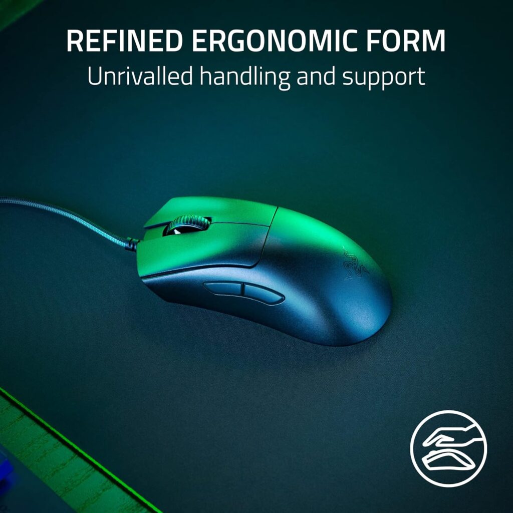 Razer DeathAdder V3 gaming mouse lightweight ergonomic design for FPS gaming performance