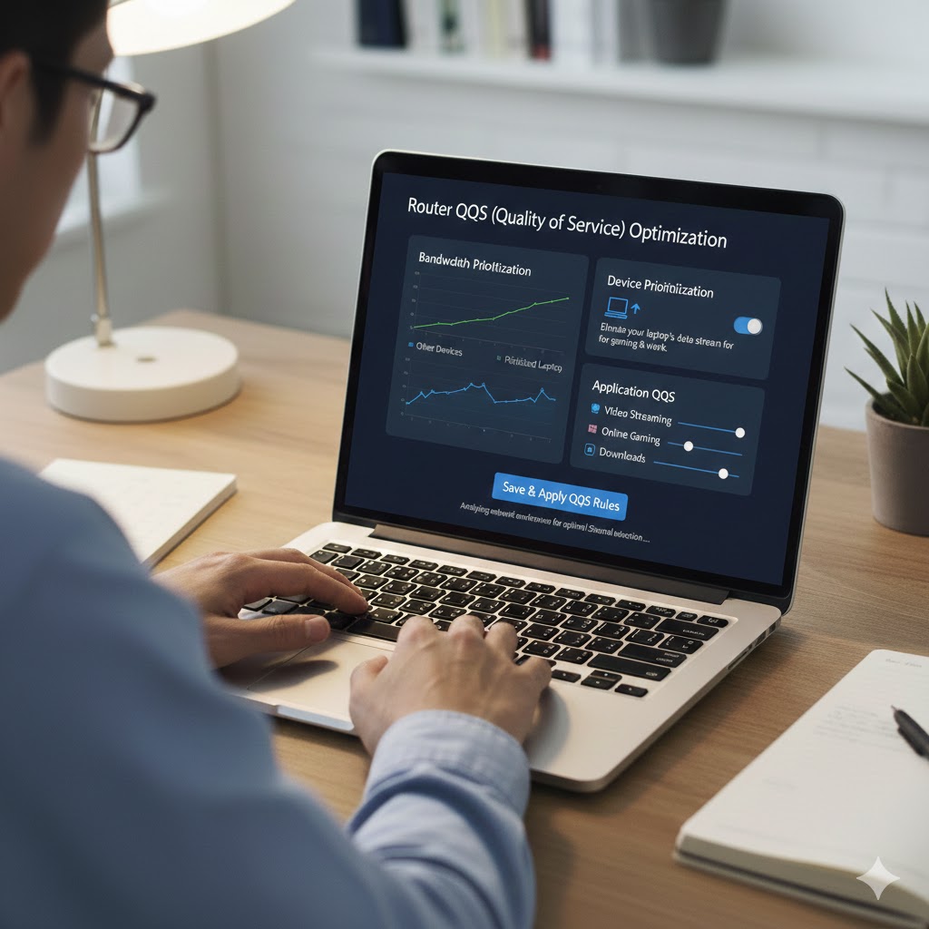 Router QoS settings to prioritize usage
