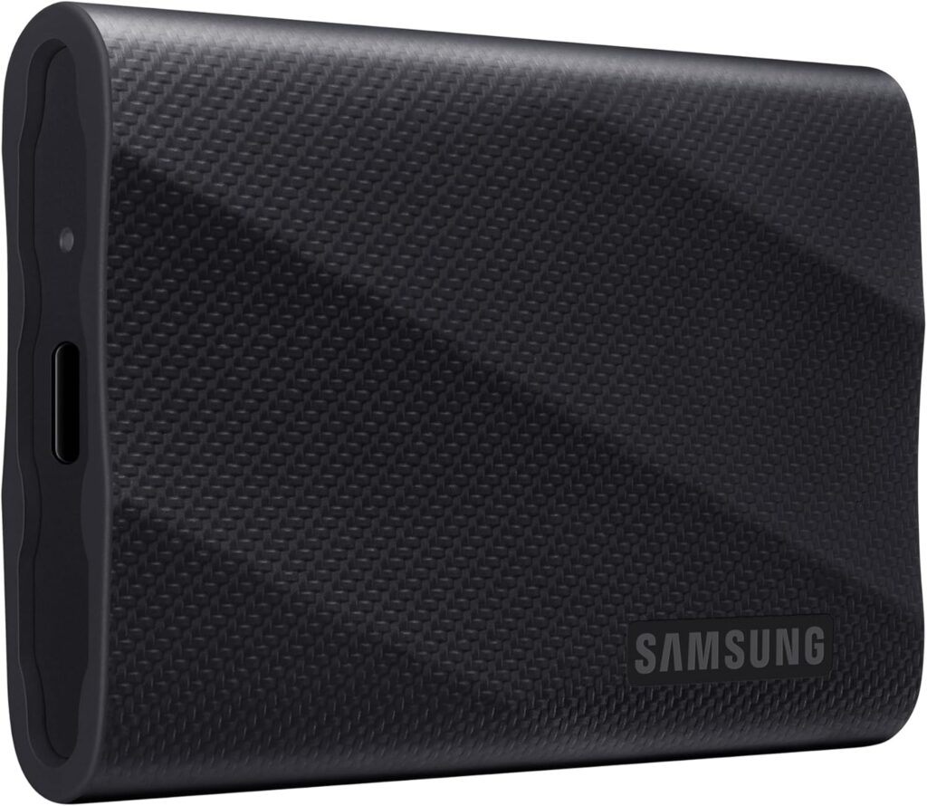 Samsung T9 Portable SSD with high-speed USB 3.2 Gen 2x2 for fast data transfer, compact and portable external storage