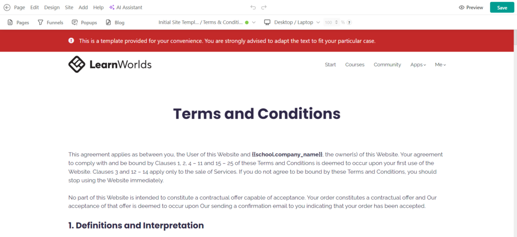 Terms and Conditions for itechmodern.tech website