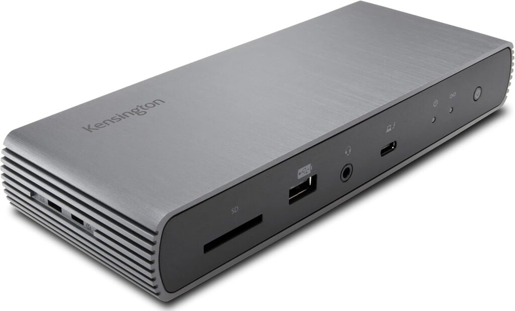 Kensington SD5700T Thunderbolt docking station with dual 4K display and secure connectivity